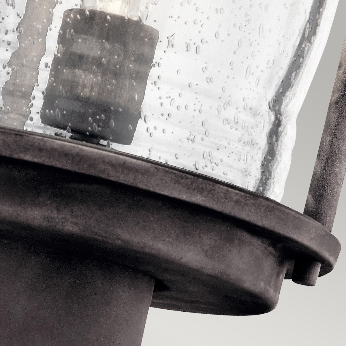 Ashland Bay Medium Pedestal Lantern Weathered Zinc - KL-ASHLANDBAY3-M