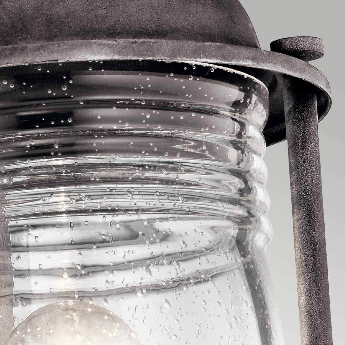 Ashland Bay Medium Pedestal Lantern Weathered Zinc - KL-ASHLANDBAY3-M