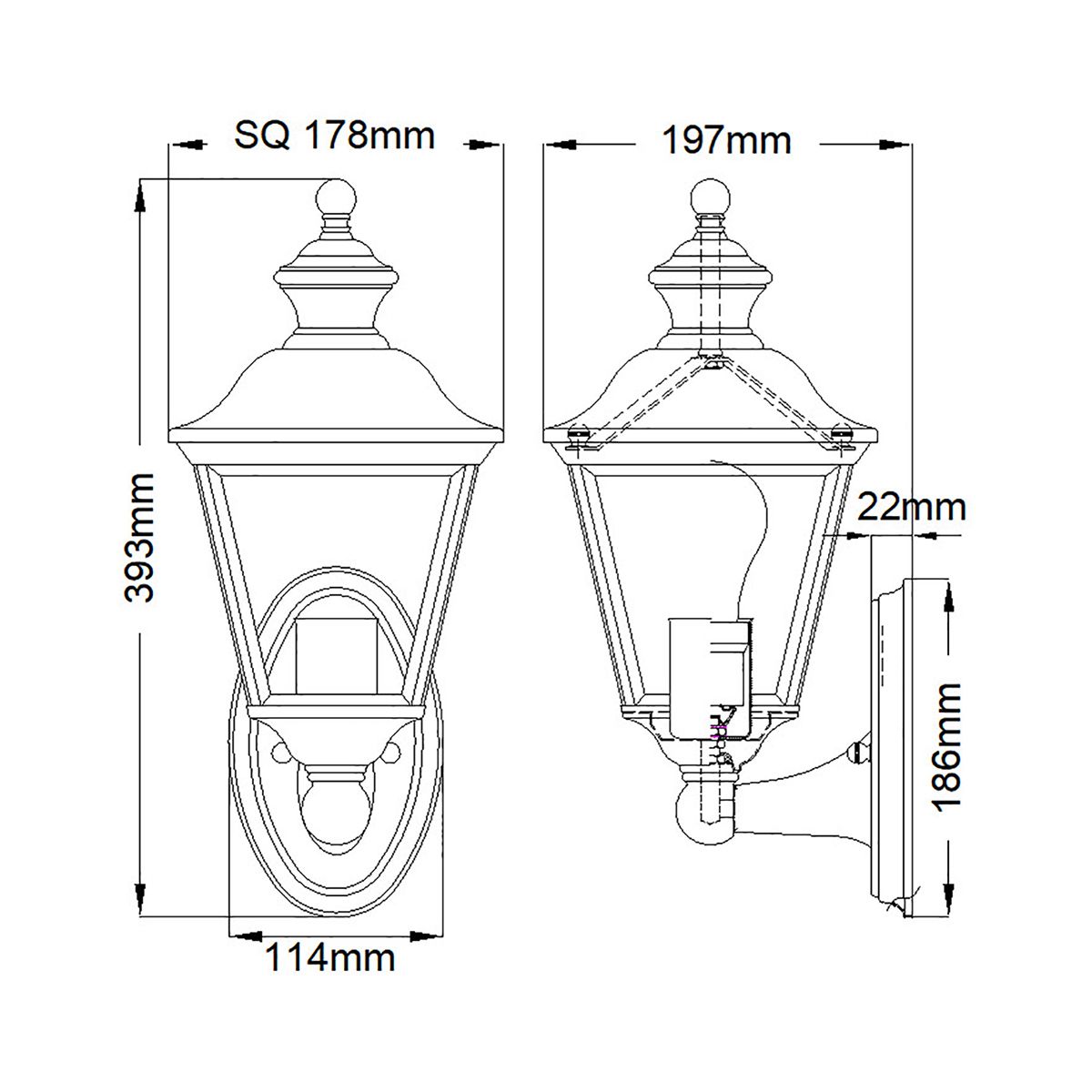Bay Shore Medium Wall Light Polished Brass - KL-BAY-SHORE1-M