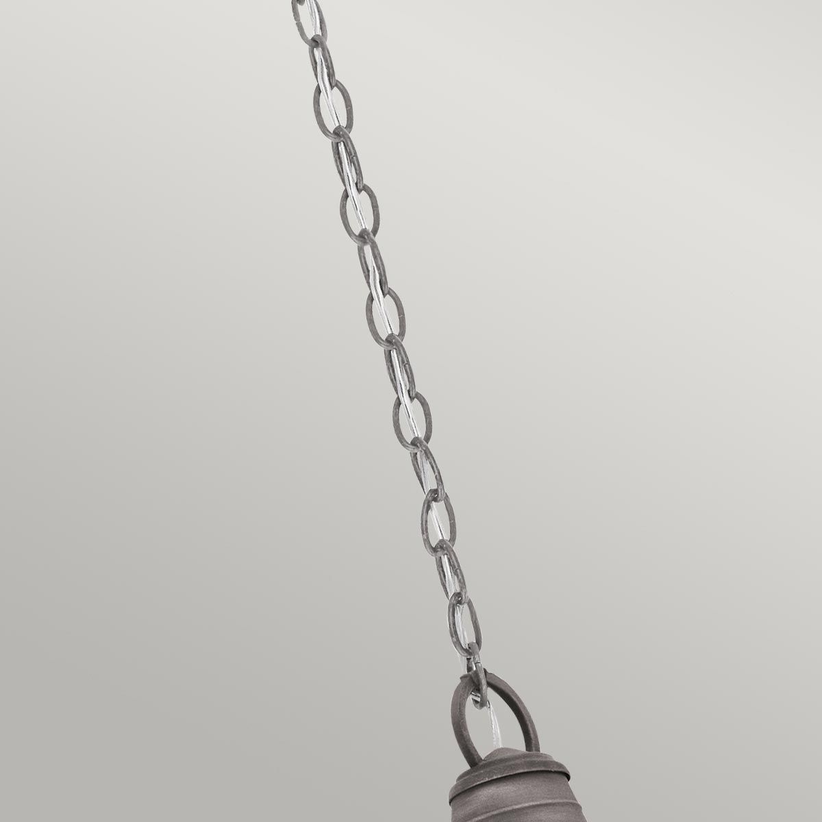 Bridge Point Light Small Chain Lantern Weathered Zinc - KL-BRIDGEPOINT8S