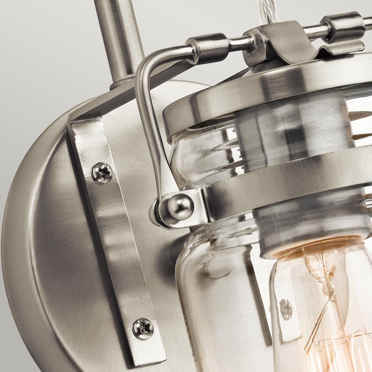 Brinley Wall Light Brushed Nickel - KL-BRINLEY1-NI