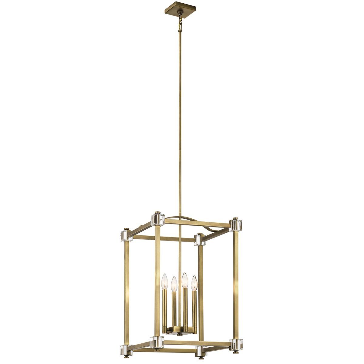 Cayden 4 Light Large Pendant Natural Brass - KL-CAYDEN-P-L
