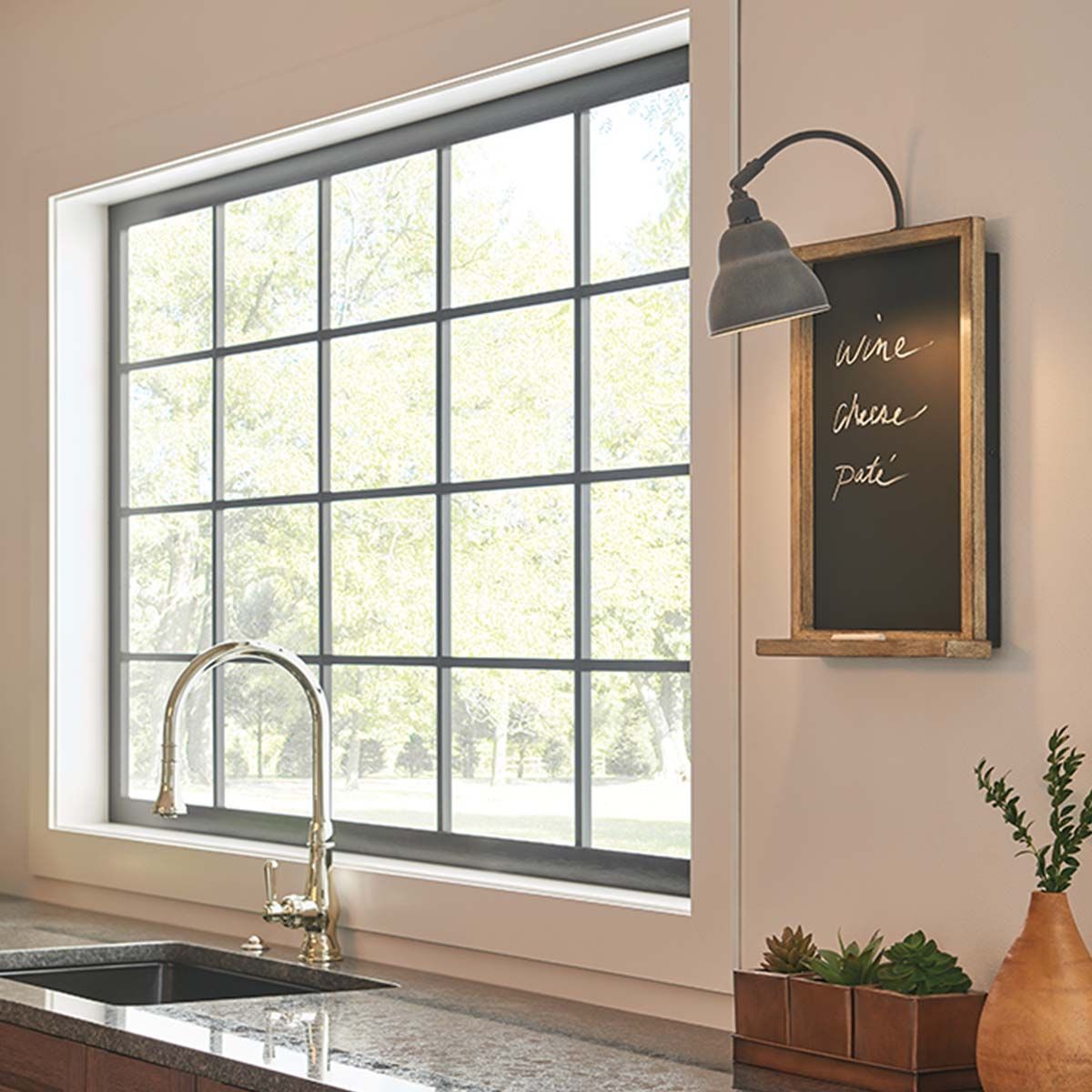 Chalkboard Wall Light Weathered Zinc - KL-CHALKBOARD-WL