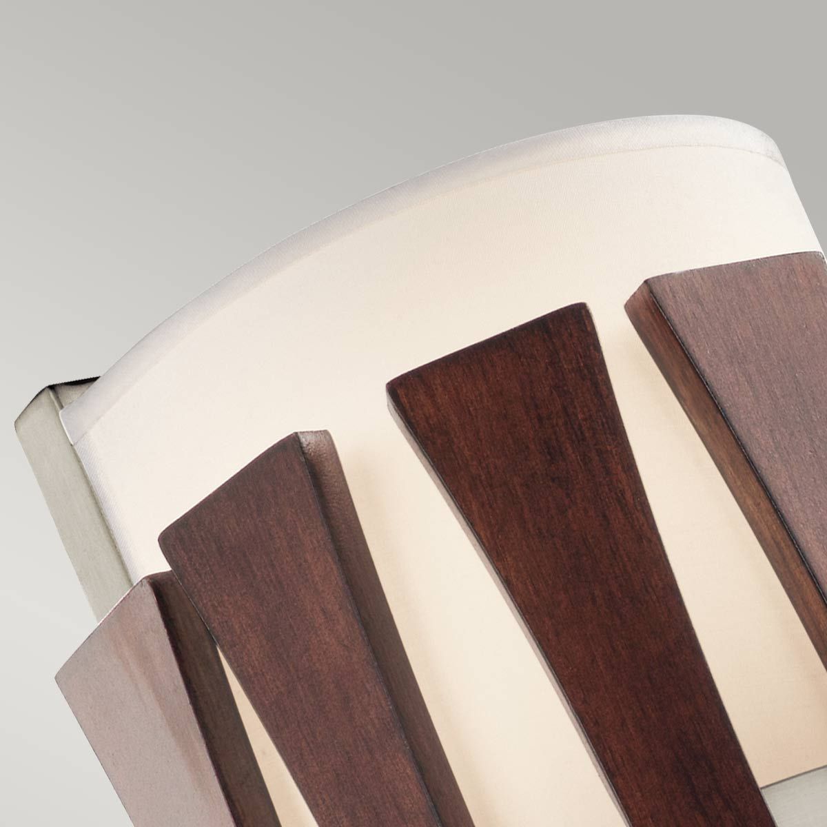 Cirus 2 Light Wall Light Auburn-Stained Wood - KL-CIRUS2