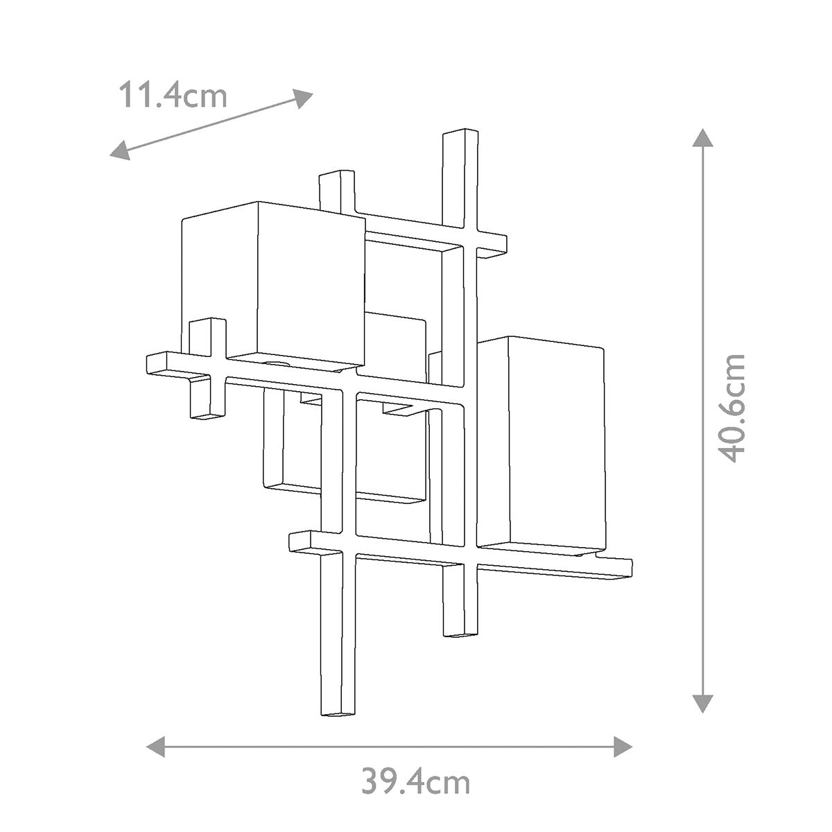 City Lights 2 Wall Light Classic Pewter - KL-CITY-LIGHTS2
