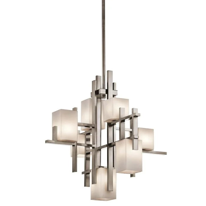 City Lights 7 Light Chandelier Classic Pewter - KL-CITY-LIGHTS7A