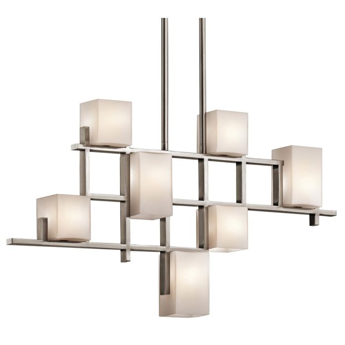 City Lights 7 Light Linear Chandelier Classic Pewter - KL-CITY-LIGHTS7B