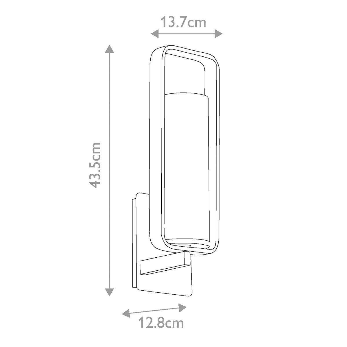 City Loft Wall Light Polished Nickel - KL-CITY-LOFT1