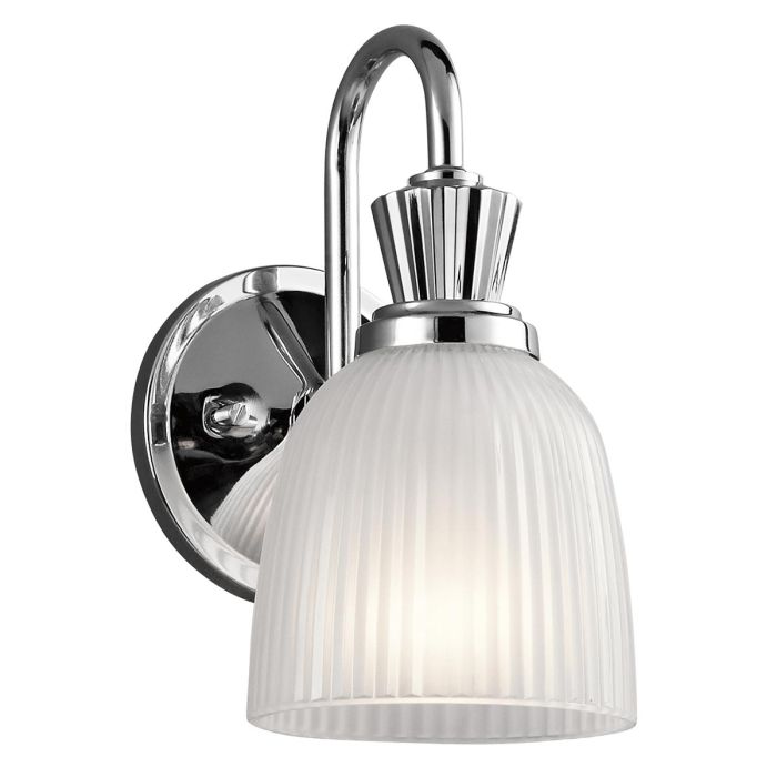 Cora Wall Light Polished Chrome - KL-CORA1-BATH