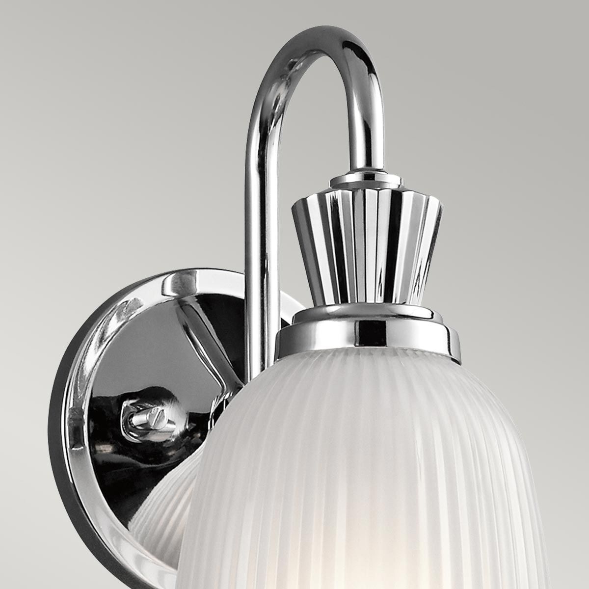 Cora Wall Light Polished Chrome - KL-CORA1-BATH