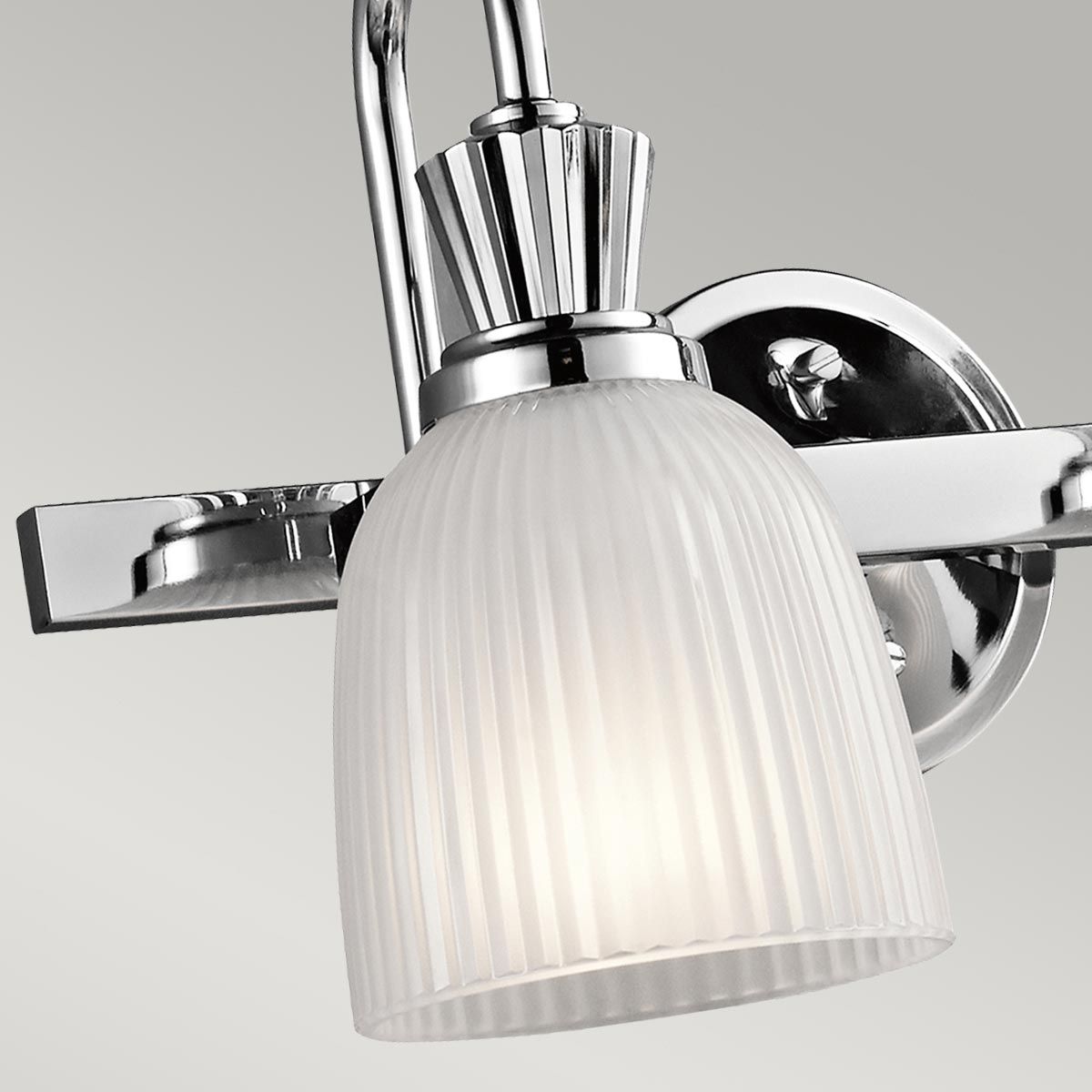 Cora 2 Light Wall Light Polished Chrome - KL-CORA2-BATH