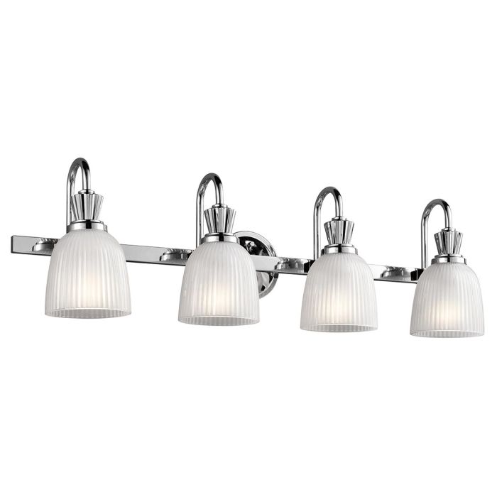 Cora 4 Light Wall Light Polished Chrome - KL-CORA4-BATH