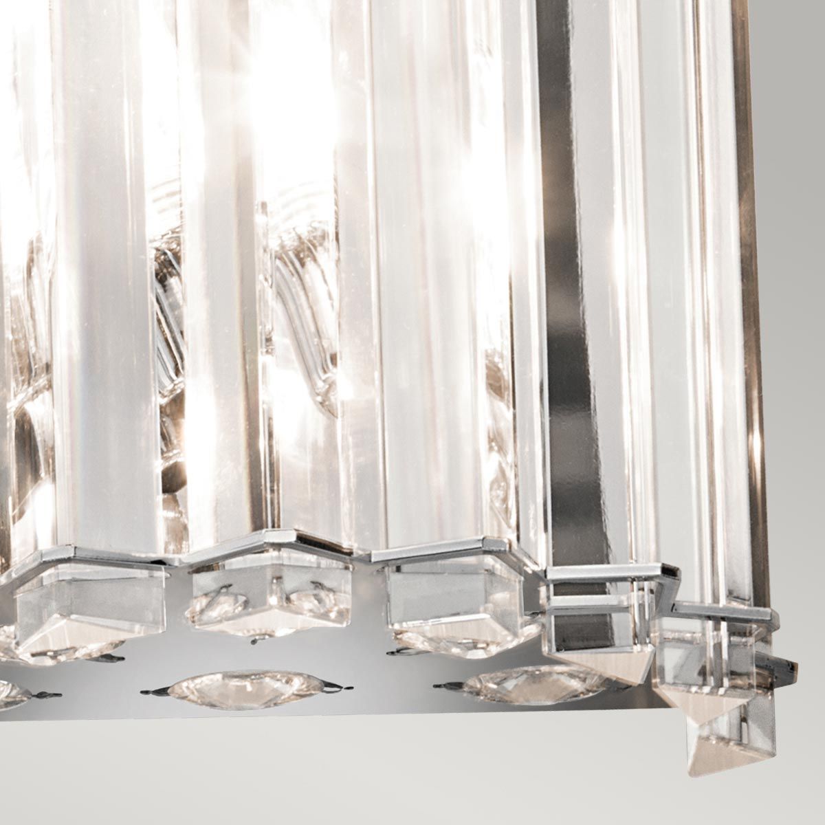Crystal Skye 2 Light Wall Light Chrome - KL-CRYSTAL-SKYE2