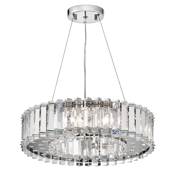 Crystal Skye 8 Light Chandelier Chrome - KL-CRYSTAL-SKYE8