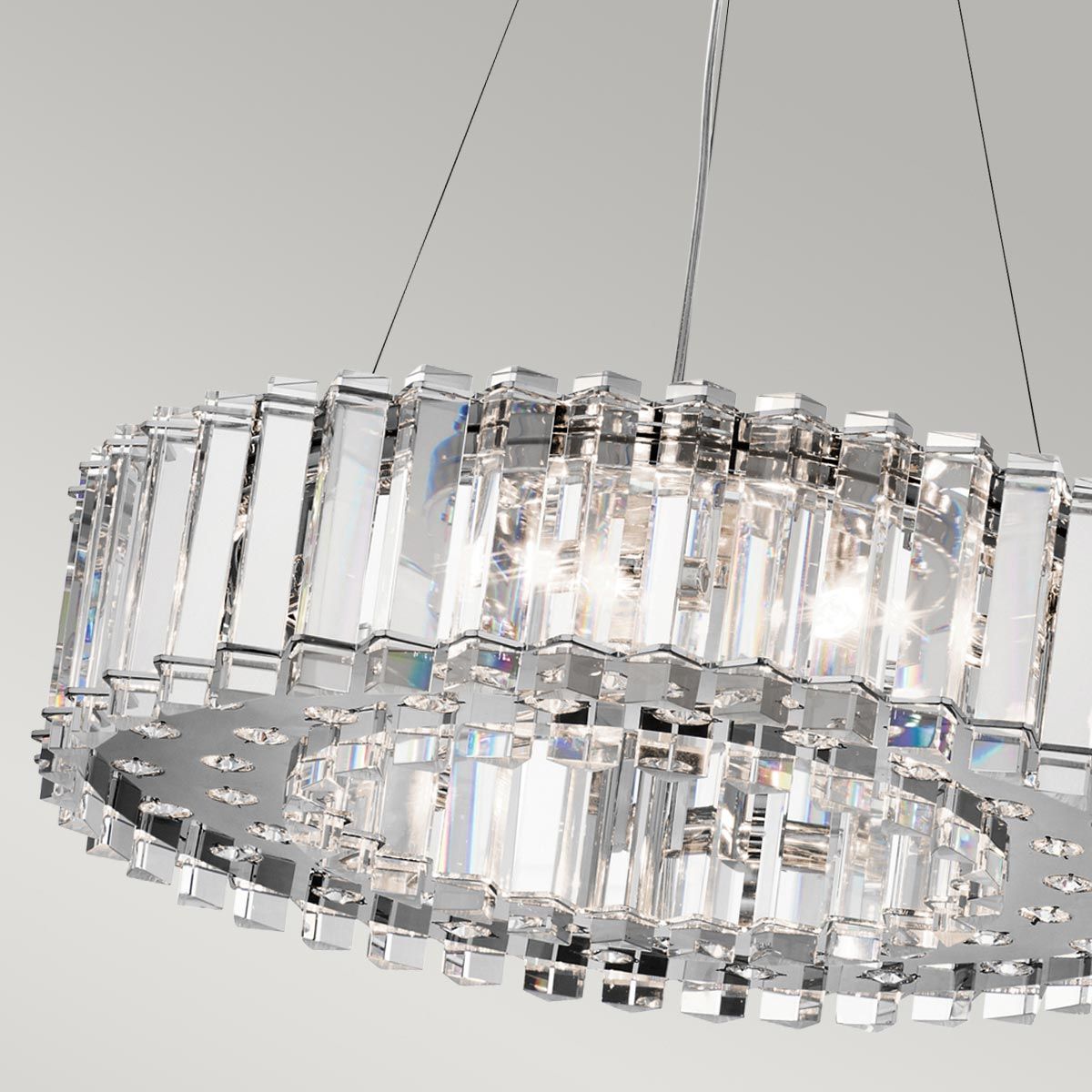 Crystal Skye 8 Light Chandelier Chrome - KL-CRYSTAL-SKYE8