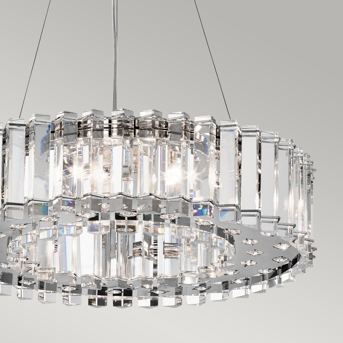 Crystal Skye 8 Light Chandelier Chrome - KL-CRYSTAL-SKYE8