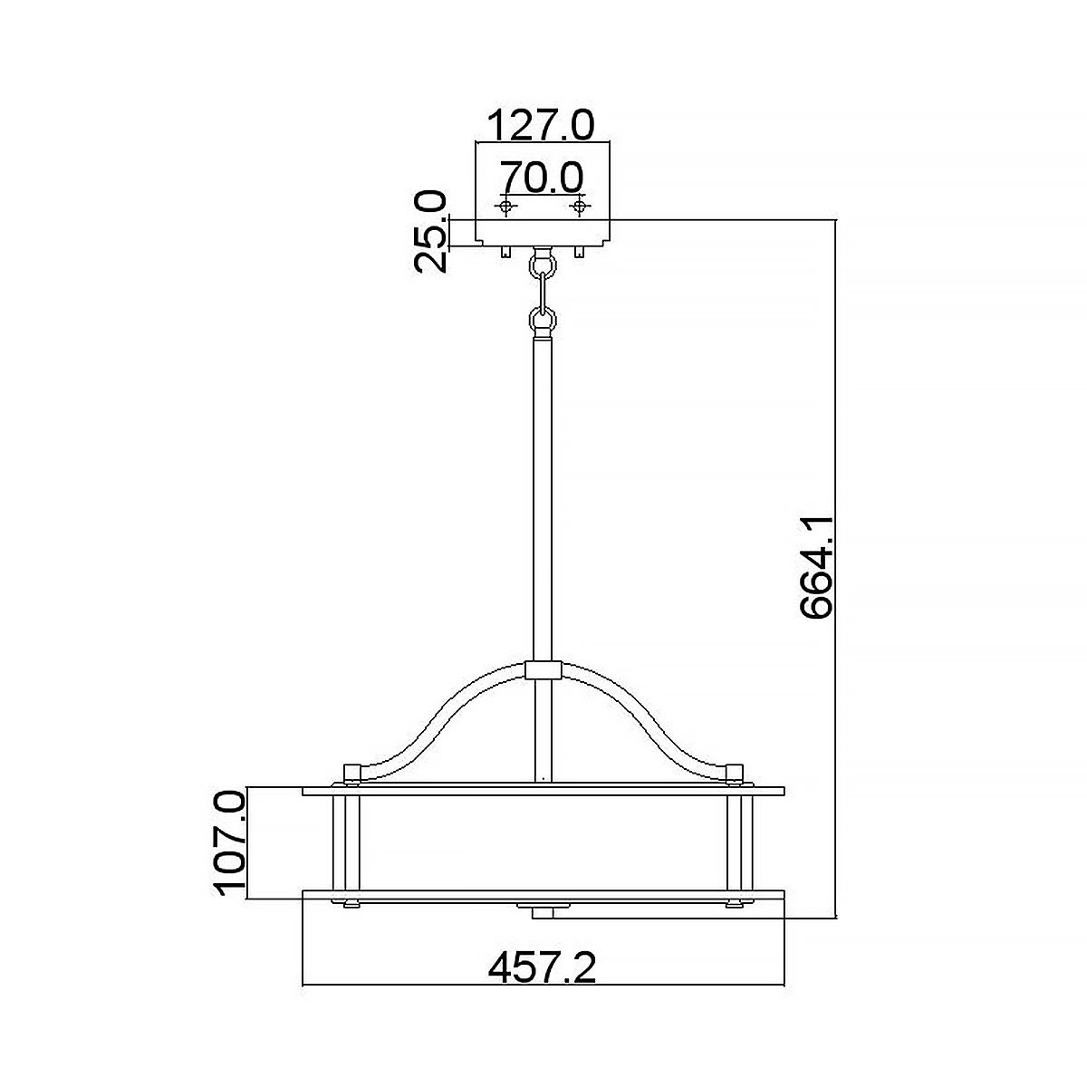 Emory 3 Light Chandelier Olde Bronze - KL-EMORY-P-S-OZ