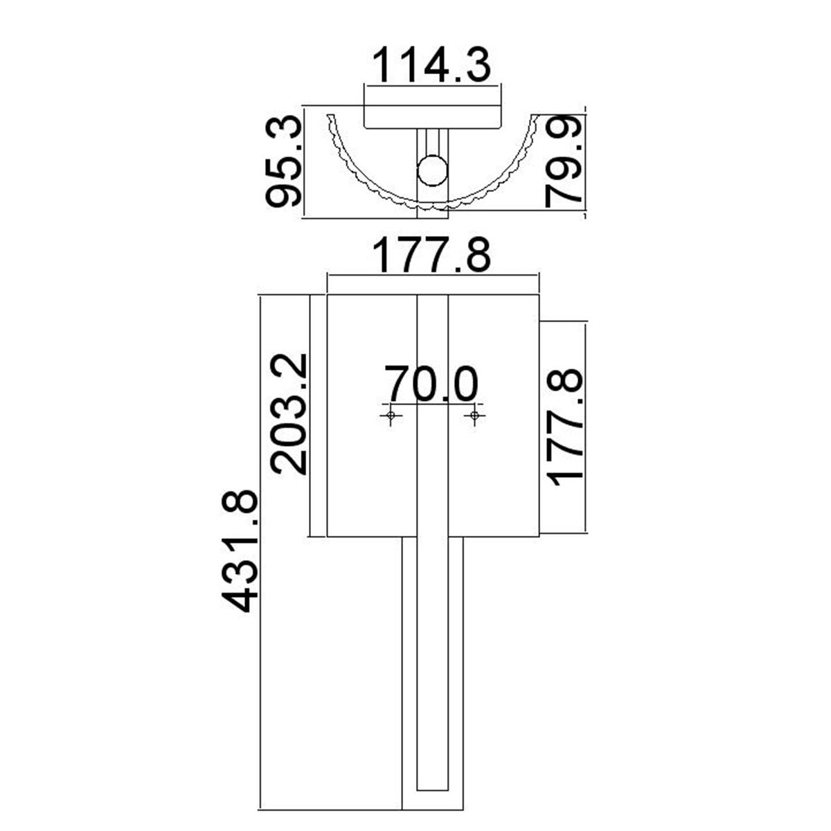 Freeport Vanity Light Polished Chrome - KL-FREEPORT-BATH