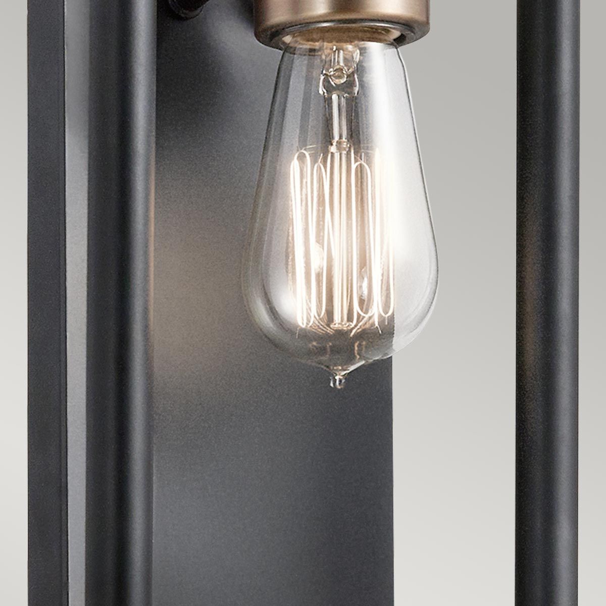 Imahn 1 Light Wall Light Black and Natural Brass - KL-IMAHN1