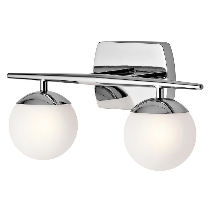 Jasper 2 Light Vanity Light Polished Chrome - KL-JASPER2-BATH