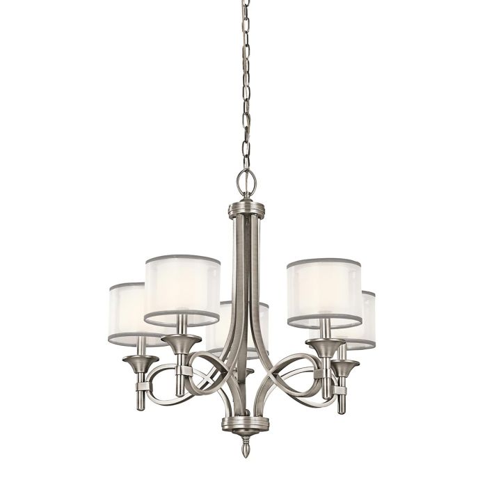Lacey 5 Light Chandelier Antique Pewter - KL-LACEY5-AP