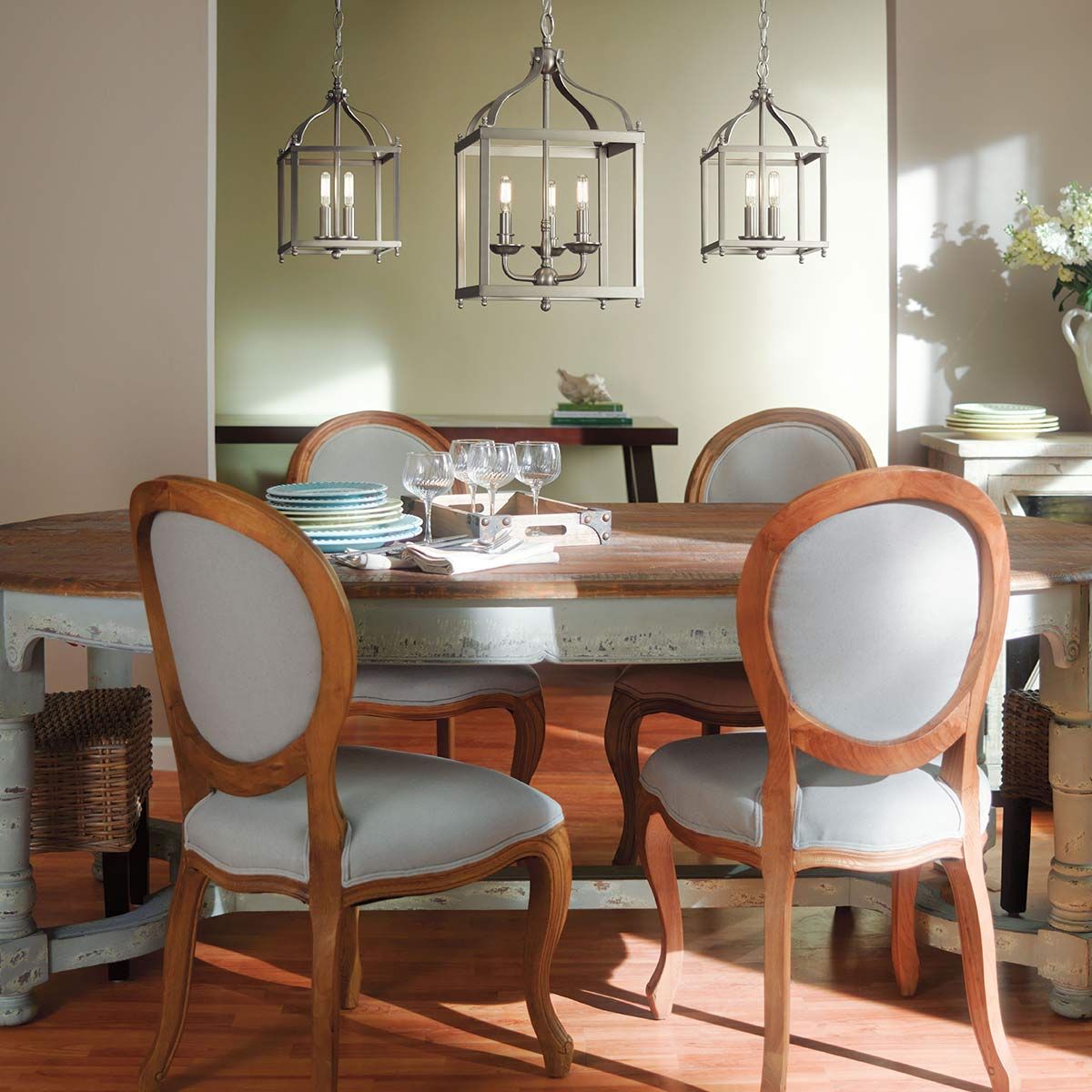 Larkin 3 Light Medium Pendant Brushed Nickel - KL-LARKIN-P-M-NI