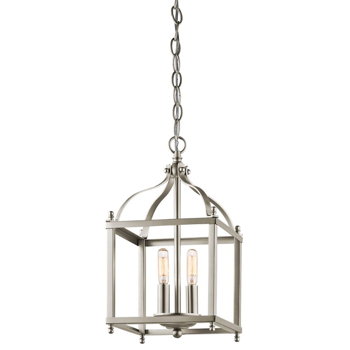 Larkin 2 Light Small Pendant Brushed Nickel - KL-LARKIN-P-S-NI