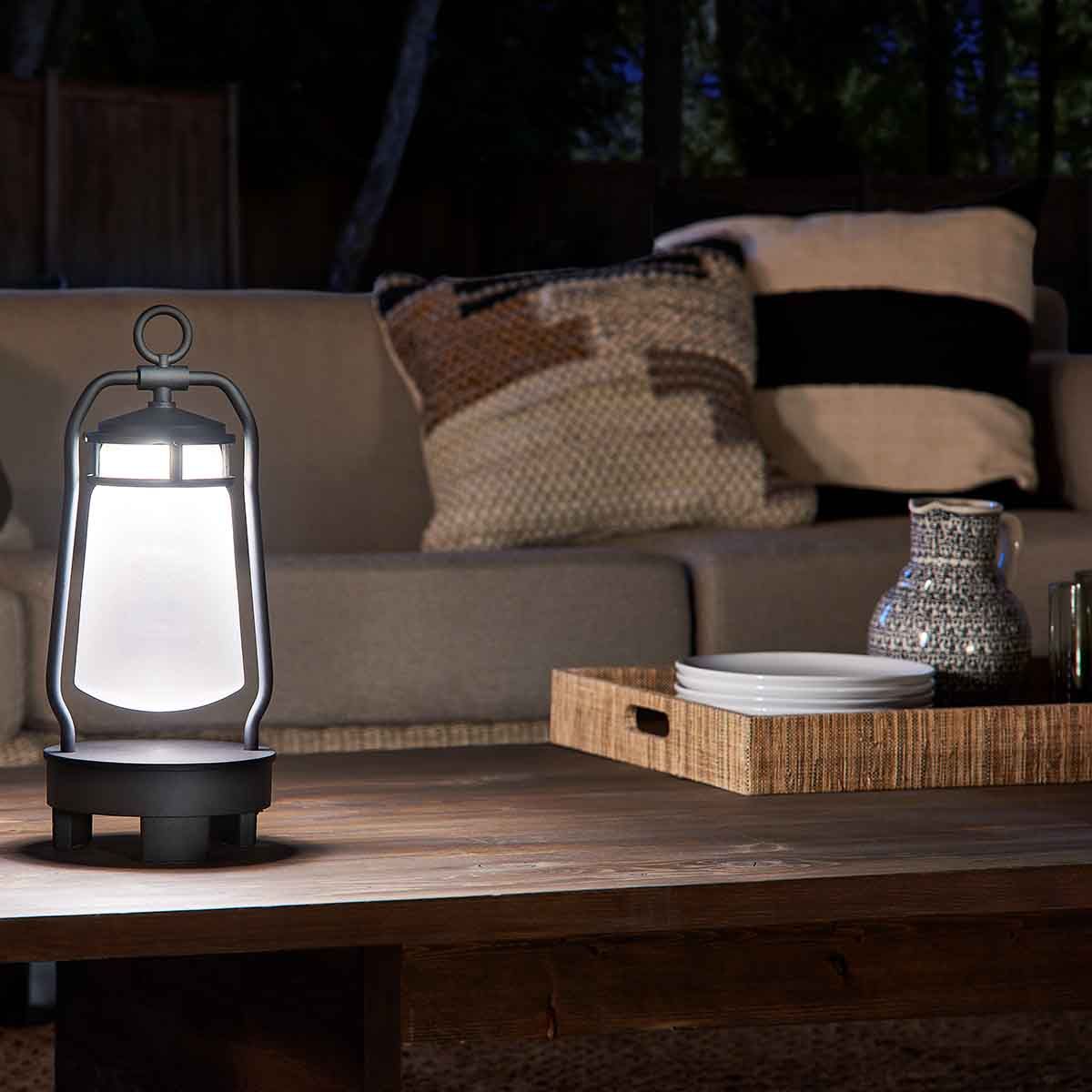 Lyndon Portable Bluetooth Speaker Lantern UK Plug Black - KL-LYNDON-BT-A-BK