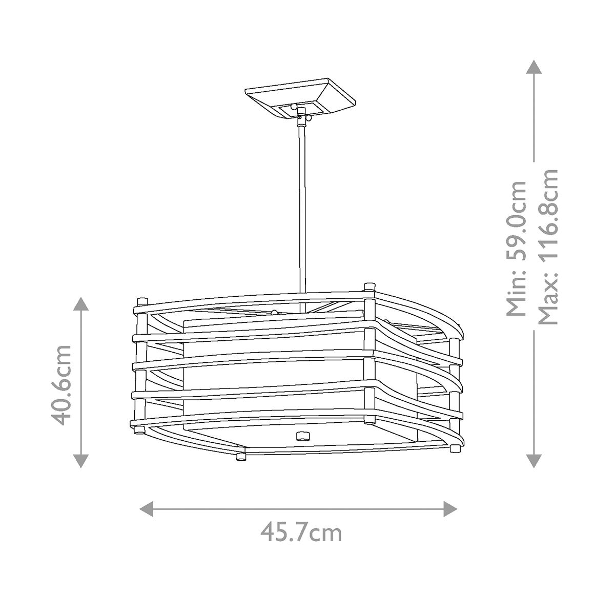 Moxie 2 Light Small Pendant Cambridge Bronze - KL-MOXIE-P-S
