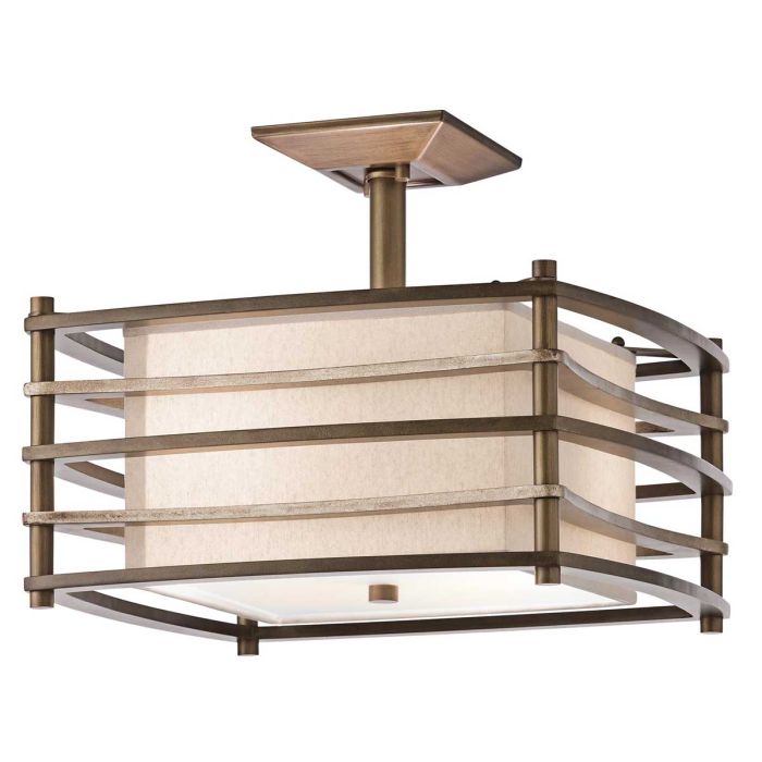 Moxie 2 Light Semi Flush Mount Light Cambridge Bronze - KL-MOXIE-SF