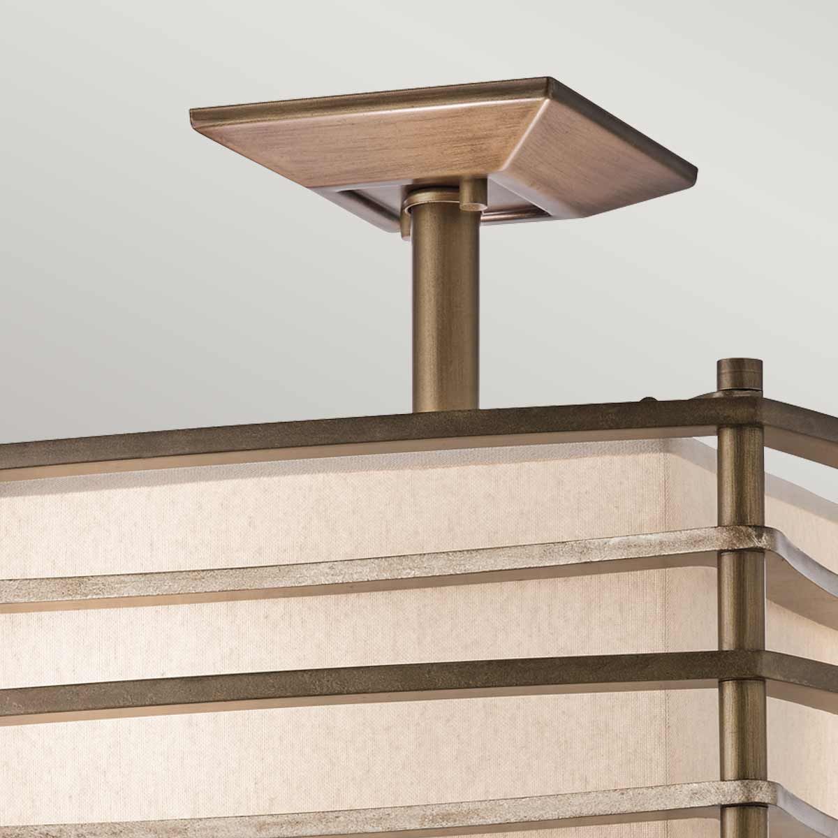 Moxie 2 Light Semi Flush Mount Light Cambridge Bronze - KL-MOXIE-SF