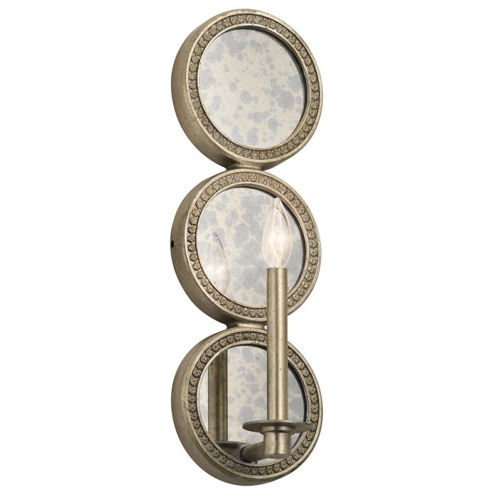 Rosalie 1 Light Wall Light Sterling Gold - KL-ROSALIE1