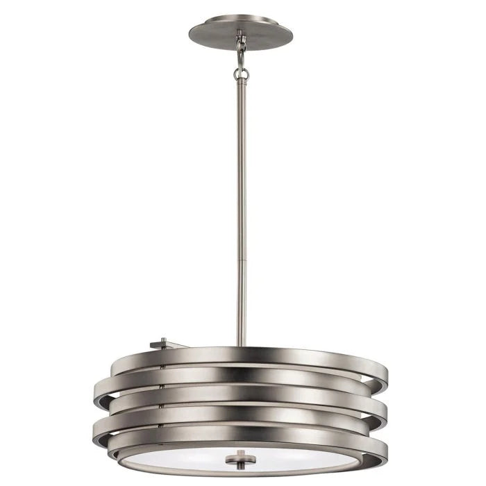 Roswell 3 Light Pendant Brushed Nickel - KL-ROSWELL-P-B
