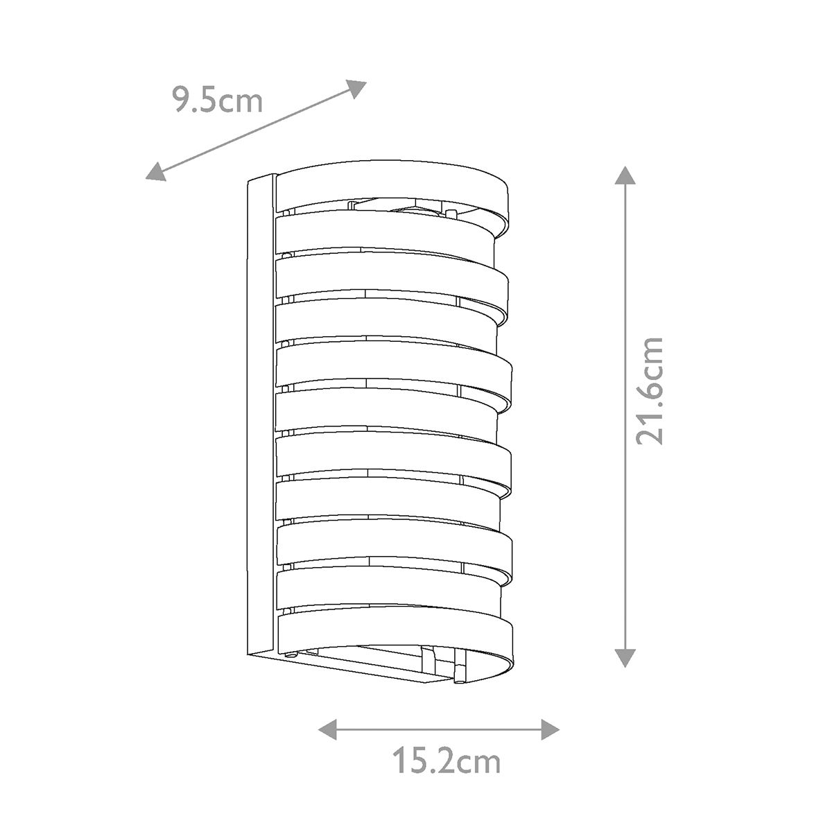 Roswell Wall Light Brushed Nickel - KL-ROSWELL1