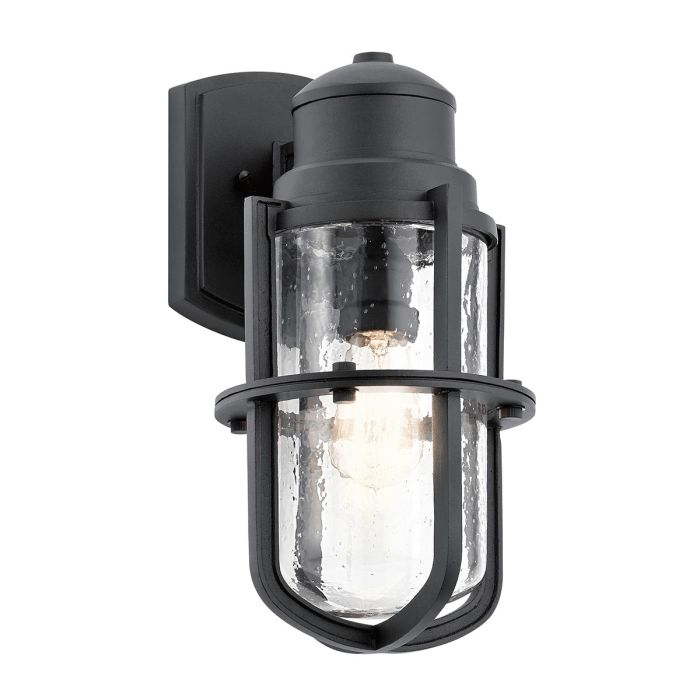 Suri Medium Wall Lantern Textured Black - KL-SURI-M