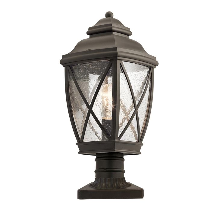 Tangier Medium Pedestal Light Olde Bronze - KL-TANGIER3-M