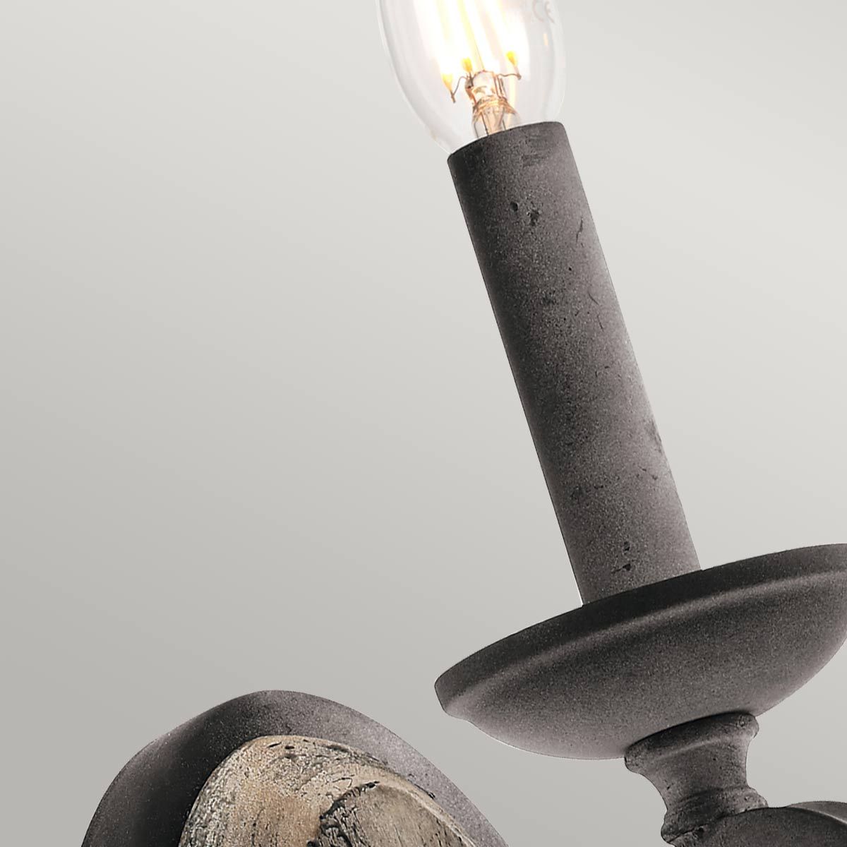 Taulbee 1 Light Wall Light Weathered Zinc - KL-TAULBEE1