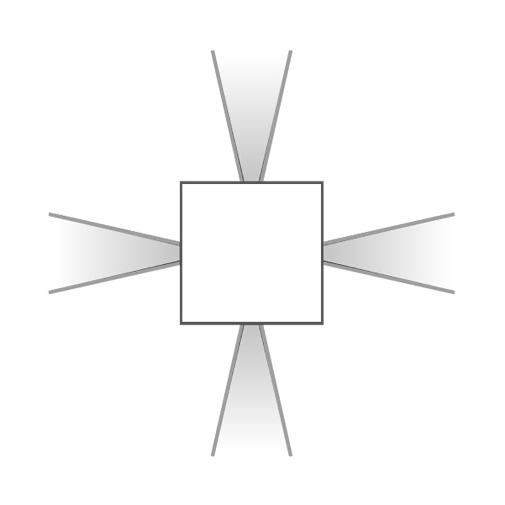 Buy Exterior Wall Lights Australia Kocca 1.4 Exterior Wall 4 Lights Quadruple Beams 13W Aluminium - KA141