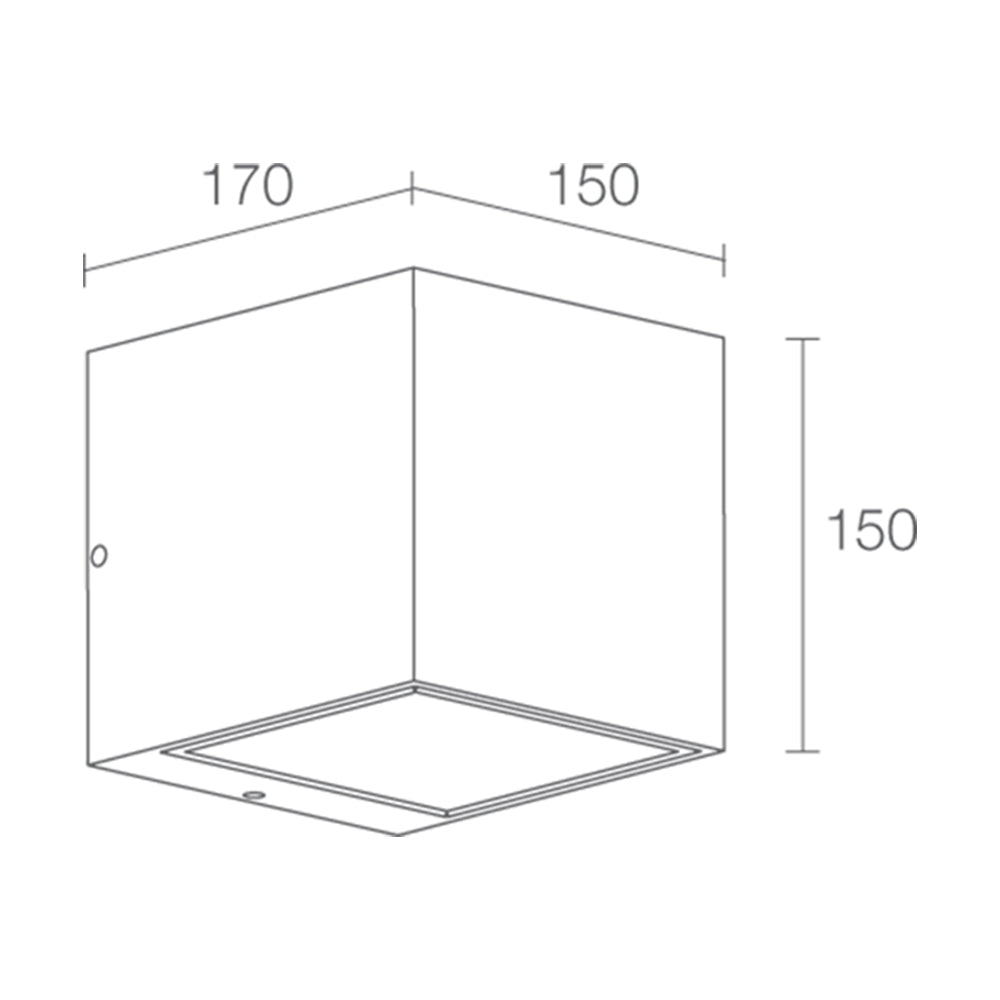 Buy Exterior Wall Lights Australia Kocca 3.1 Exterior Wall 9 Lights Single Beam 12W Optics Aluminium - KA3110