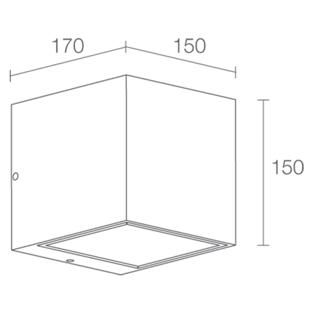 Buy Exterior Wall Lights Australia Kocca 3.1 Exterior Wall 5 Lights Single Beam 18W Optics Aluminium - KA3110