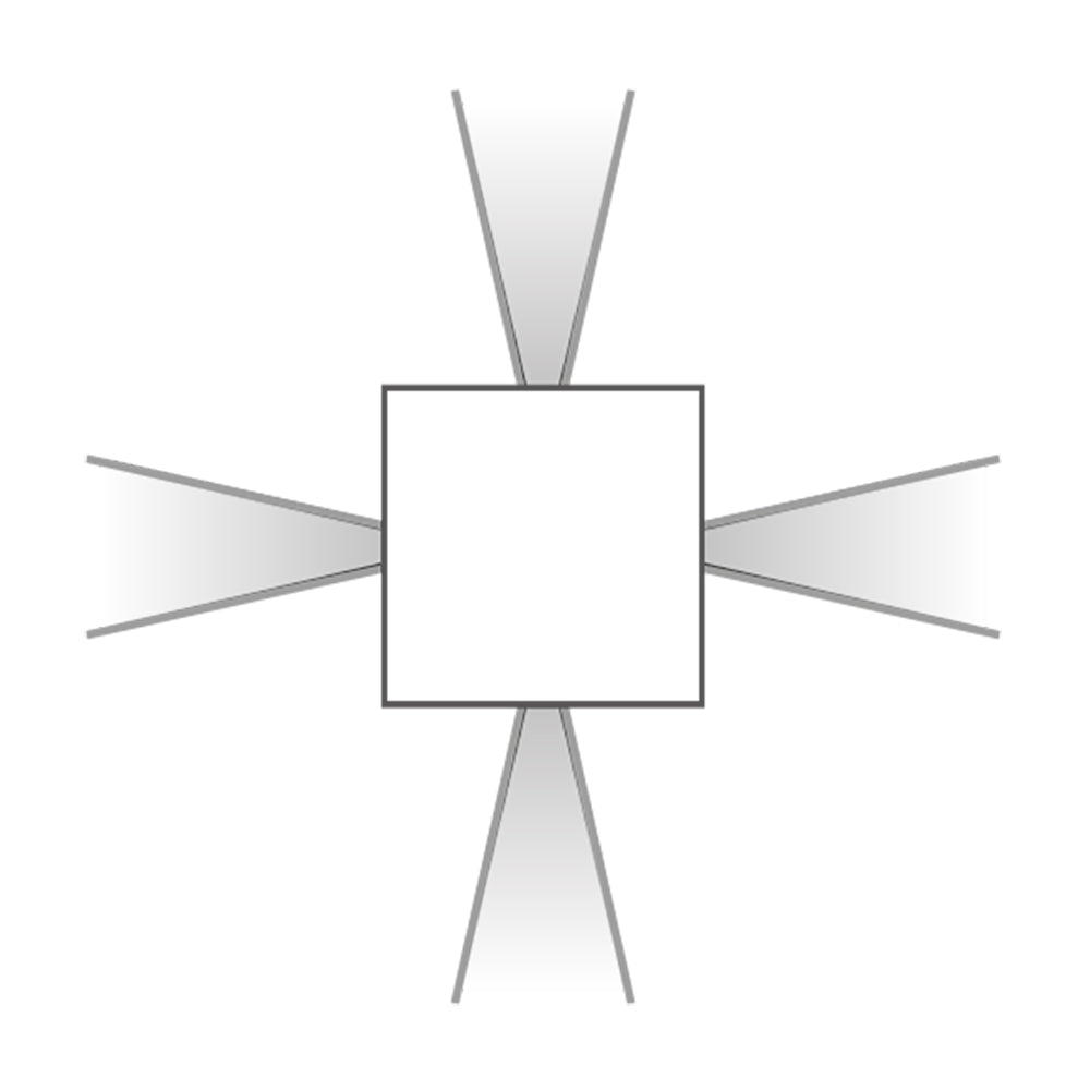 Buy Exterior Wall Lights Australia Kocca 3.4 Exterior Wall Light Quadruple Beams 30W Diffuse Optics Aluminium - KA3410