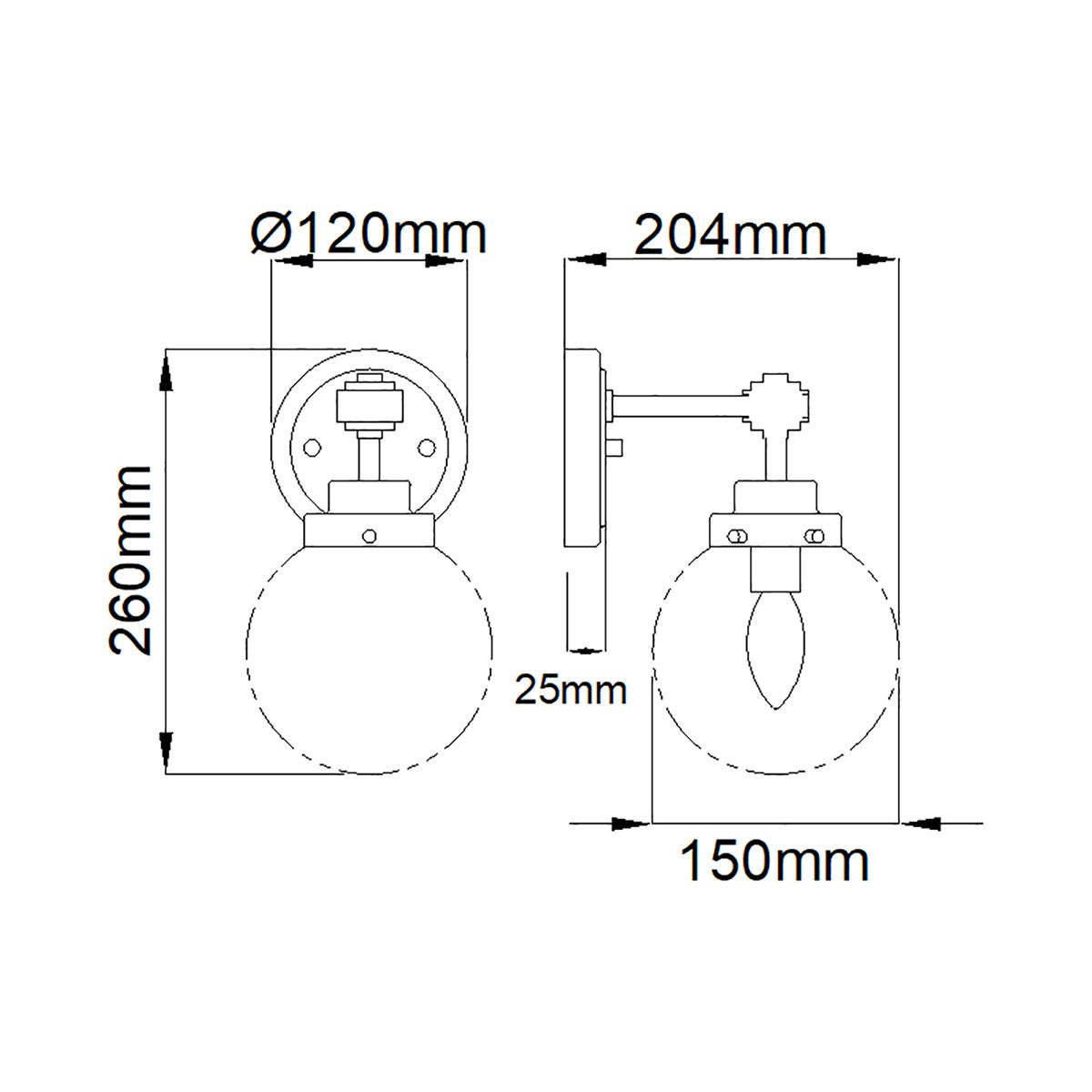 Kula Wall Light Polished Nickel - KULA1