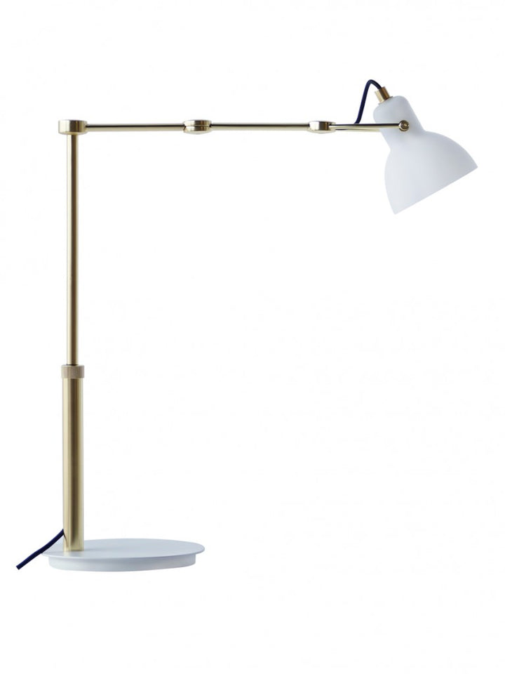 Laito Mini Table Lamp White & Brass - SE LT/LAITO/MIN/WH/BR