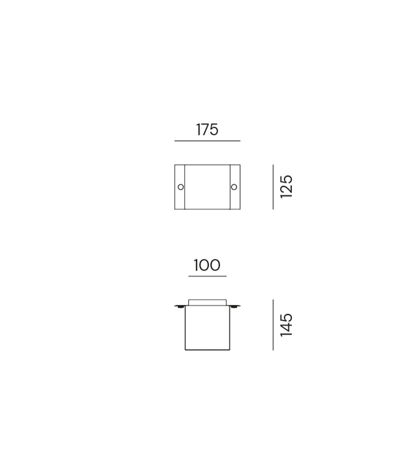 Decori Outdoor Square Mini Wall Light Antique Copper - IL.252.05.RR