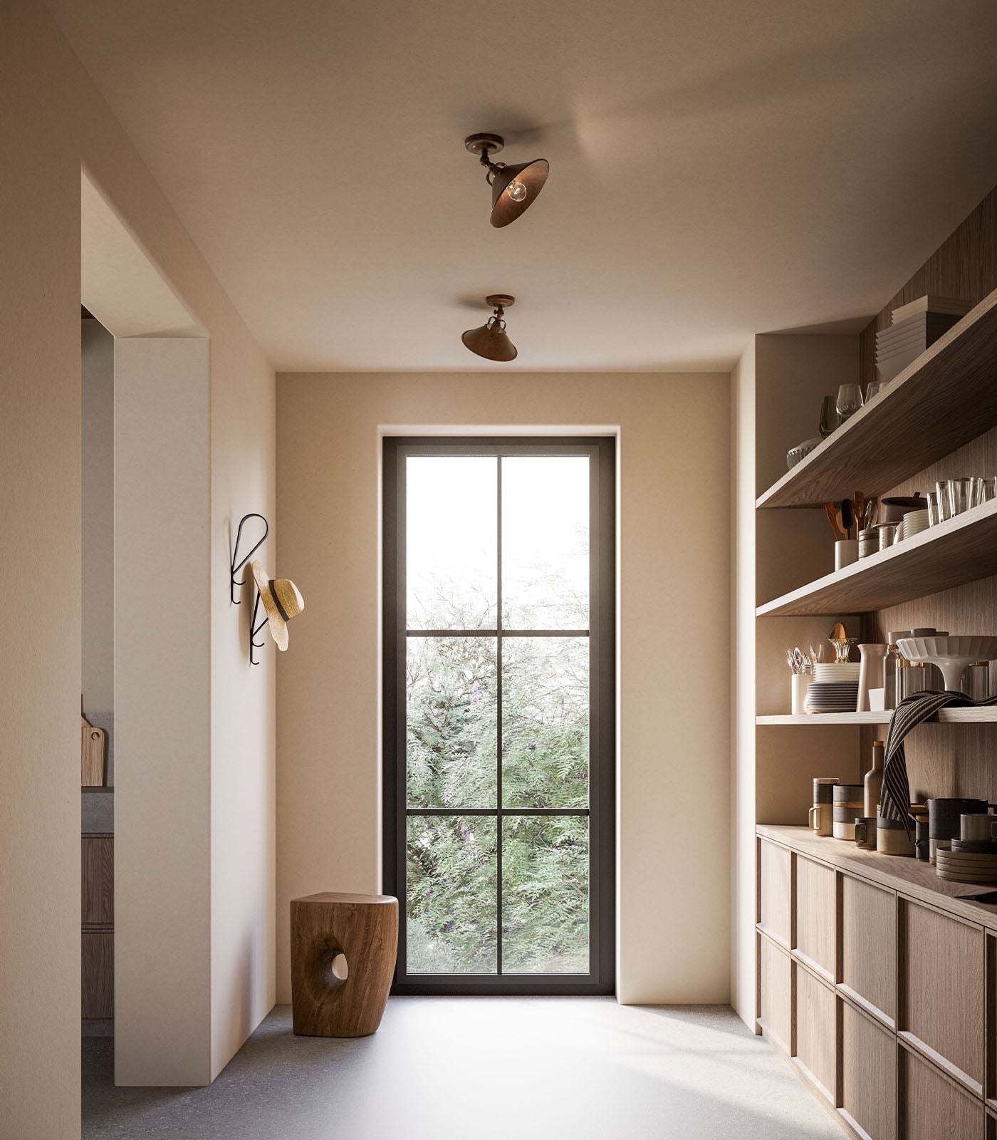 Cascina Semi Flush Mount Light Antique Brass - IL.204.23.OO