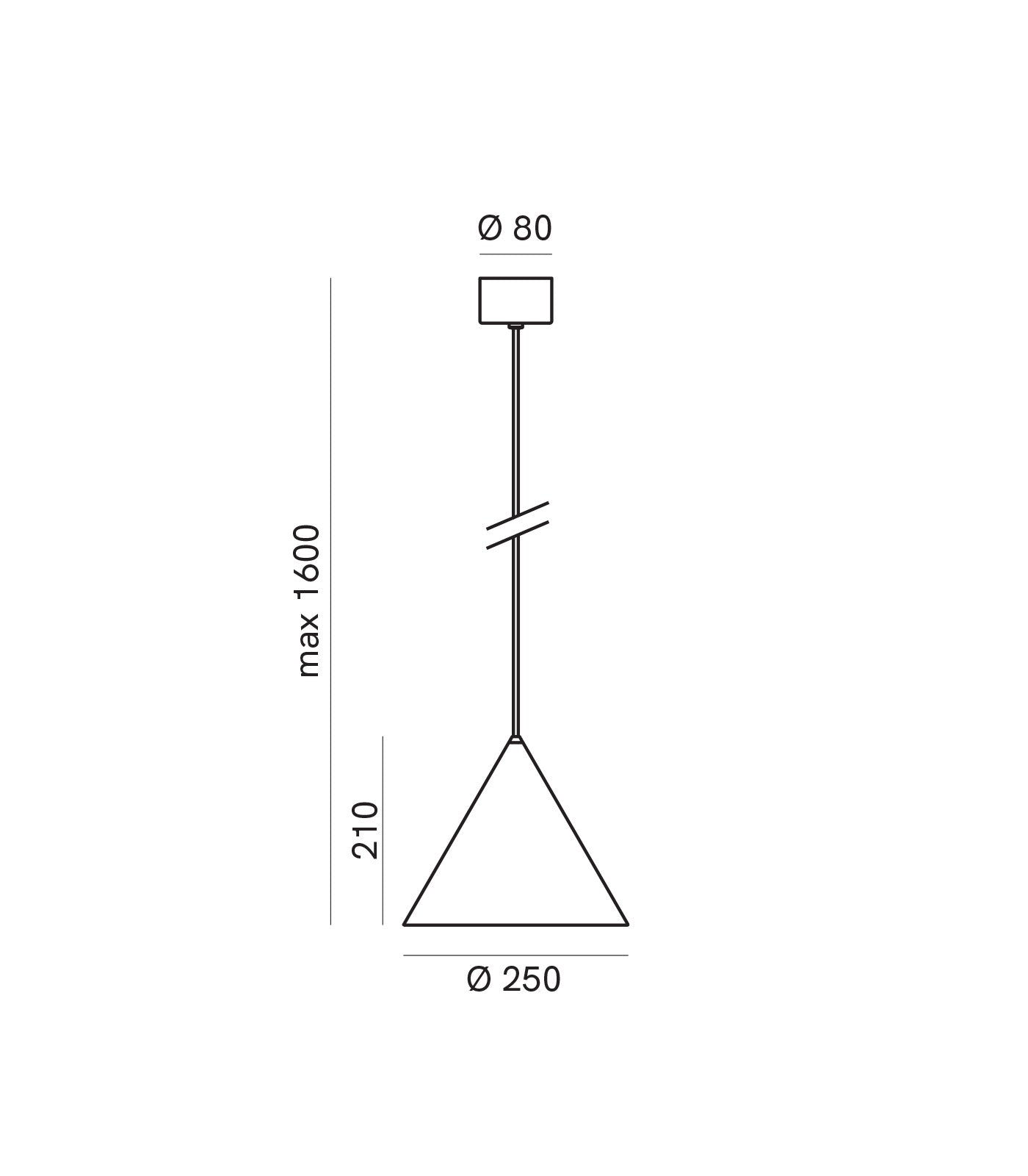 Cone Small Outdoor Pendant Light Pre Aged Brass - IL.286.12.OOB