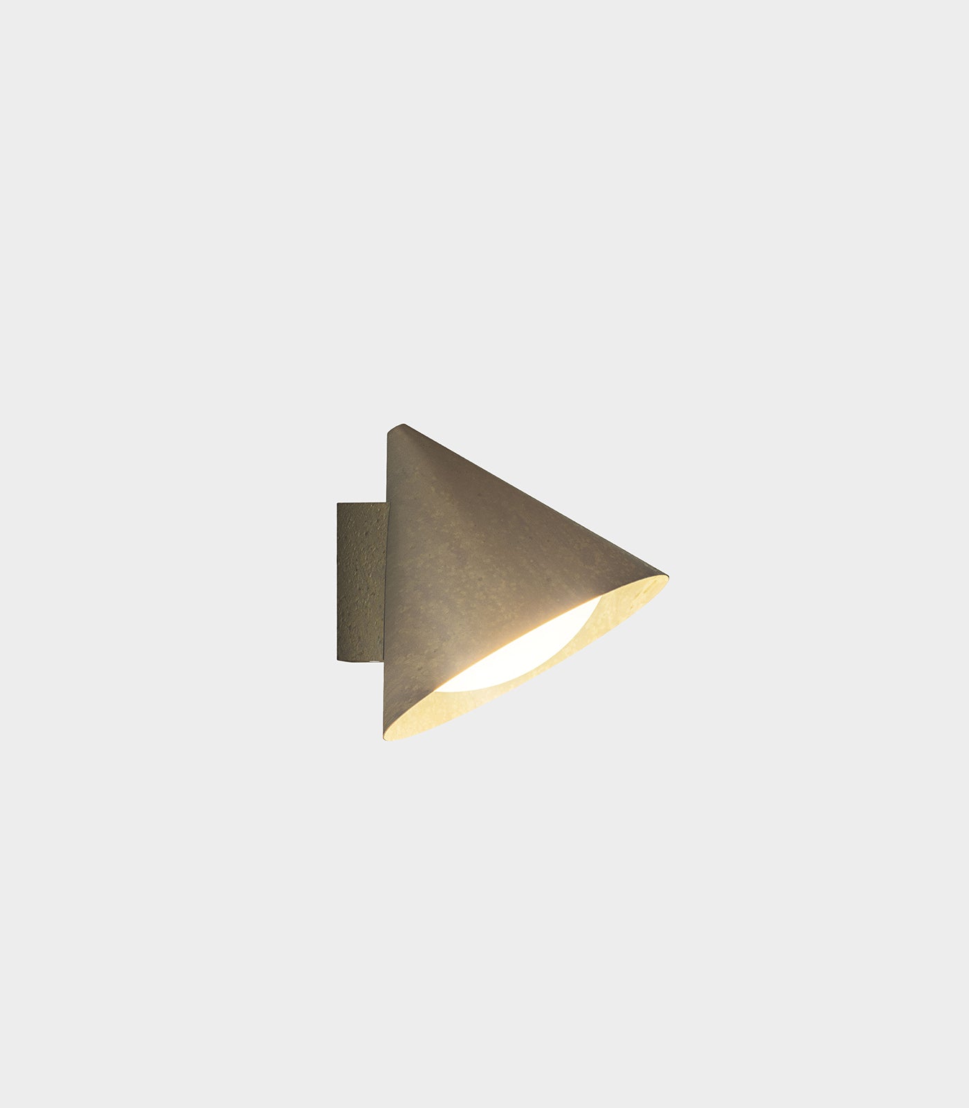 Cone Outdoor Flush Wall Light Pre Aged Brass - IL.286.16.OOB