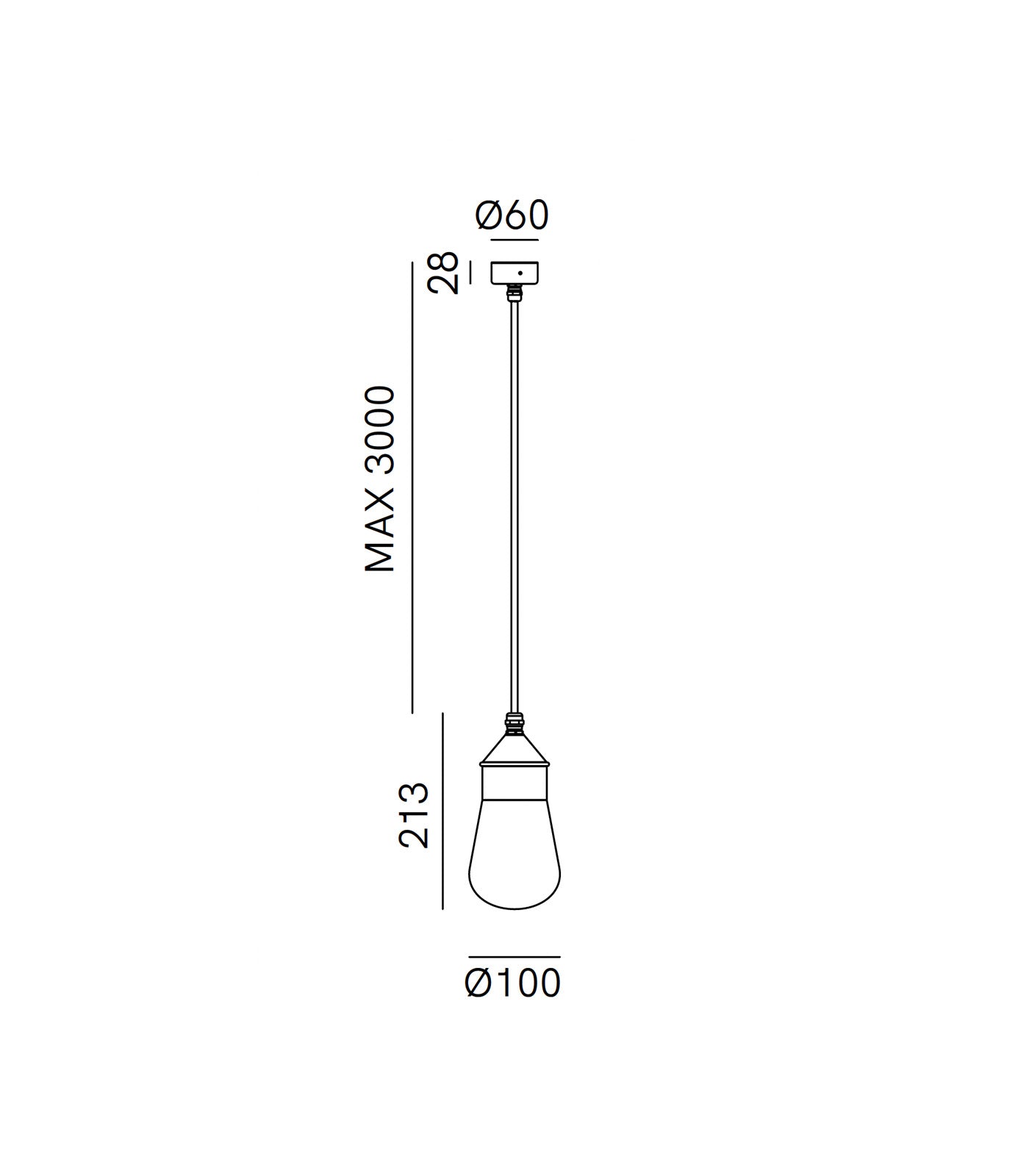 Drop Mini Pendant Light Antique Brass - IL.270.43.OOT