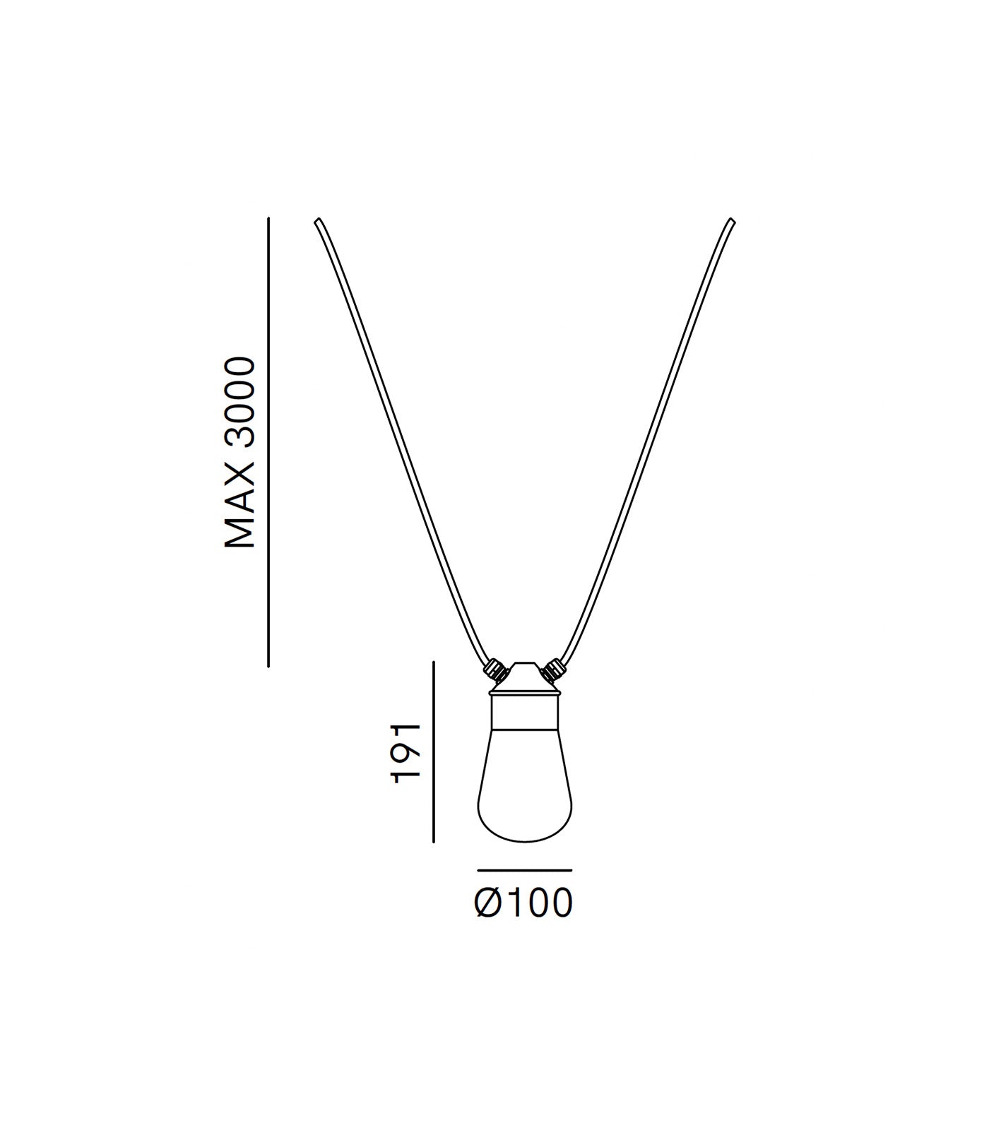 Drop Mini Duel Cable Cluster Pendant Light Antique Brass - IL.270.42.OOT