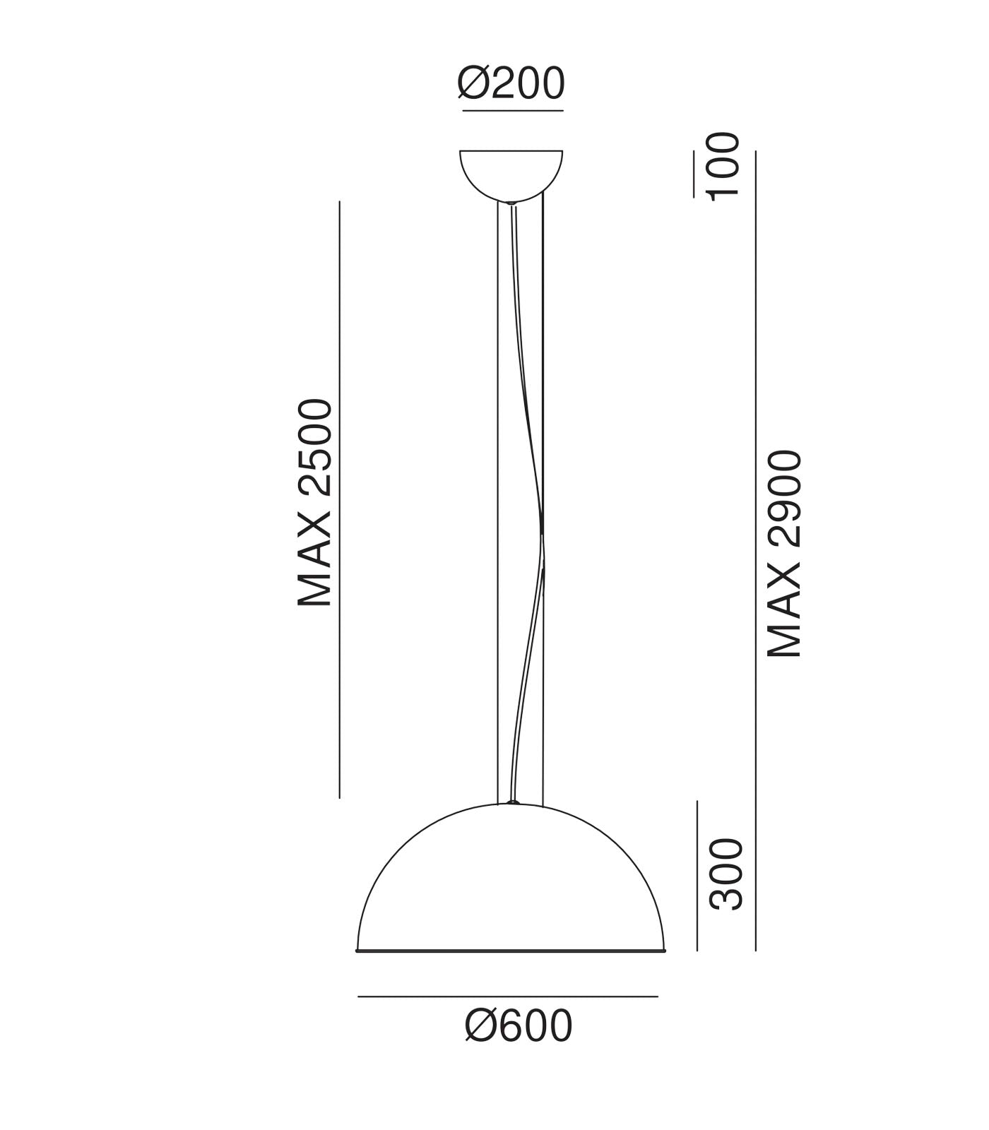 Galileo Medium Pendant Light Gold Leaf or Antique Iron - IL.251.04.F96 | FF